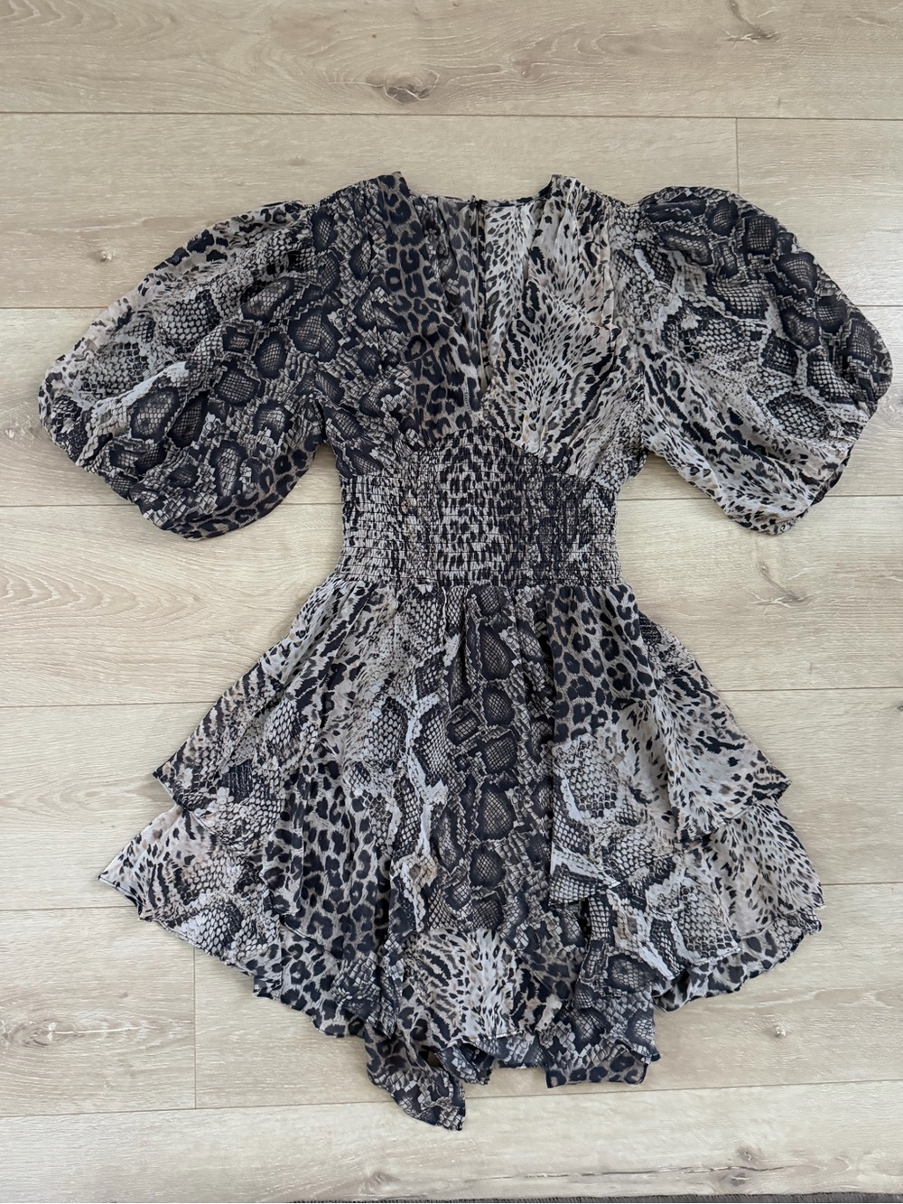Allsaints Ciara Noche Mini Dress US 2 NWT - Picture 3 of 8